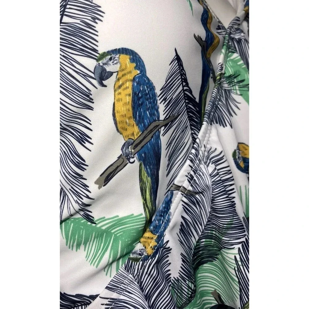 Eomenie Swimsuits Womens Birds Tropical Print One Piece Bathing Suits Small
